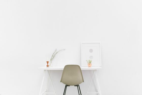 White desk
